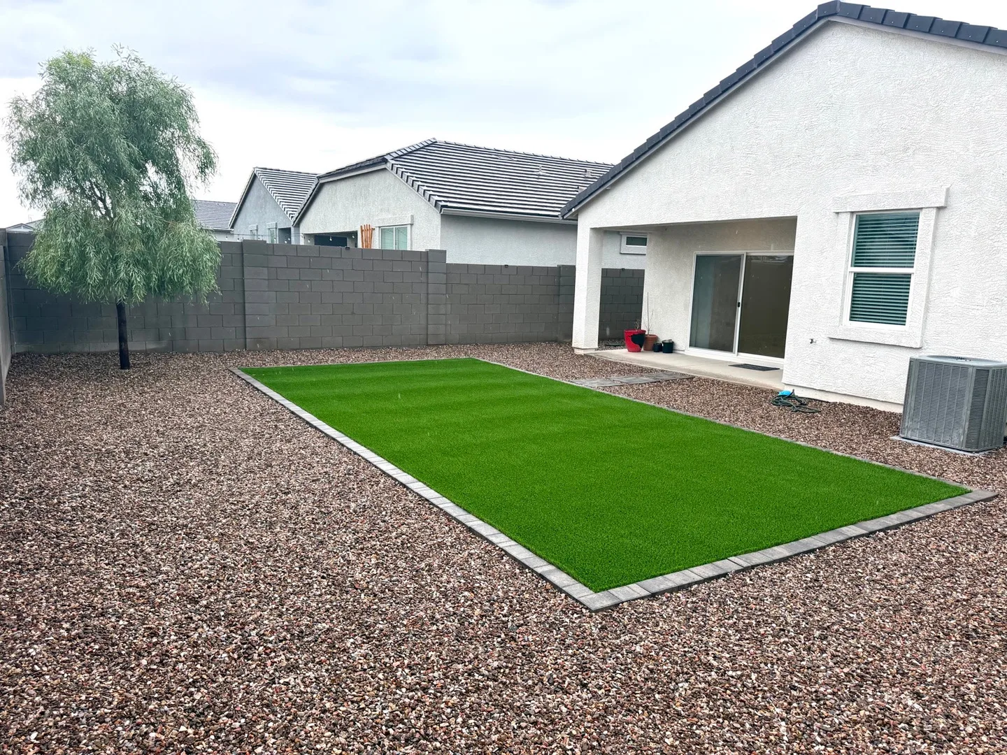 Finished backyard from an RCH property preparation project